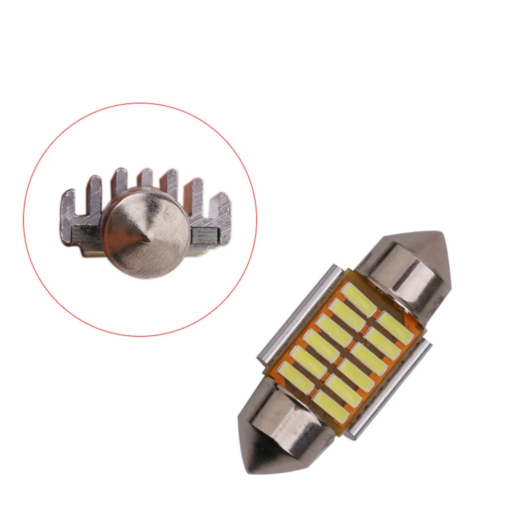 10 шт. двойной наконечник 4014SMD автомобильная светодиодная купольная Гирлянда для