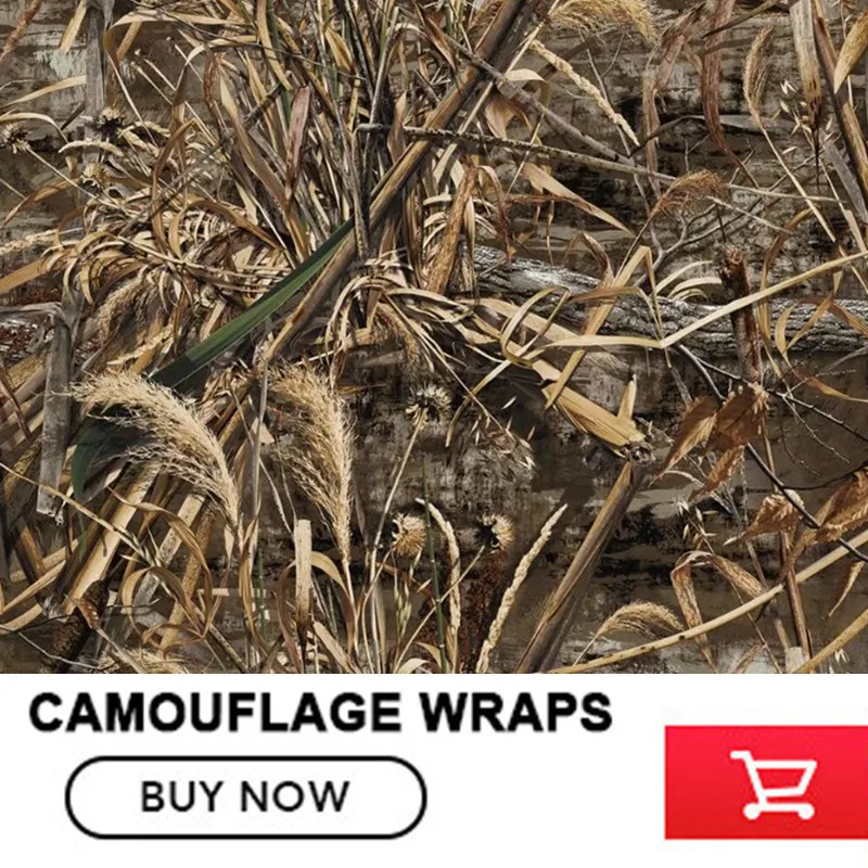 

FS016 Camouflage Car Wrap Realtree Camo Vinyl Break up Jumbo Leaf Graphic PVC Car Styling Sticker Film Roof Hood Golf Cart Truck