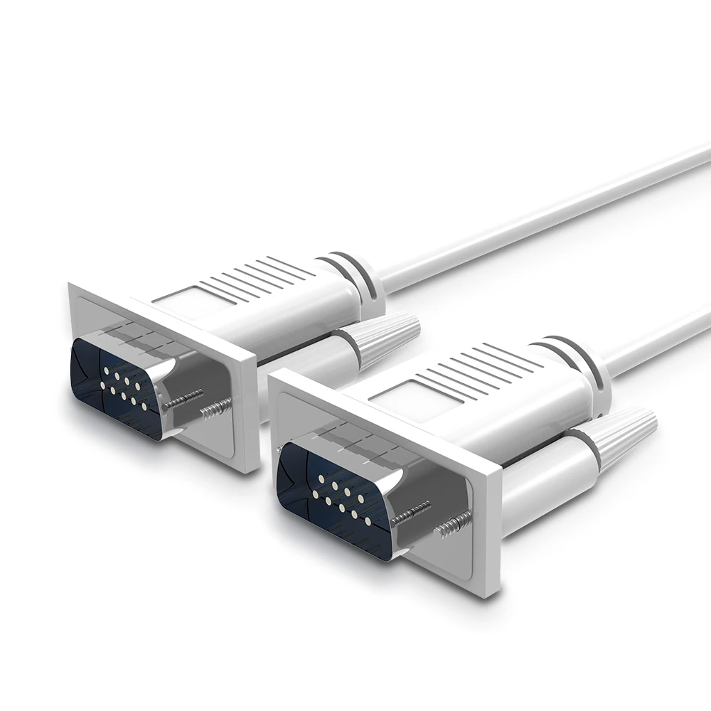 

1.5M 3M 5M 10M DB9 9 Pin Male to Male RS232 Serial Cable Directly Connected COM Extension Cable for Computer Printer Scanner