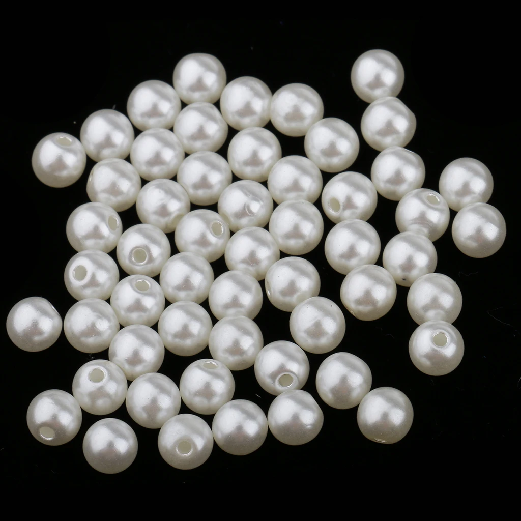 100 Sets Screw Plastic Pearl Stud Leathercraft Rivets For DIY Dress Jeans Clothing Decor 6mm 10mm