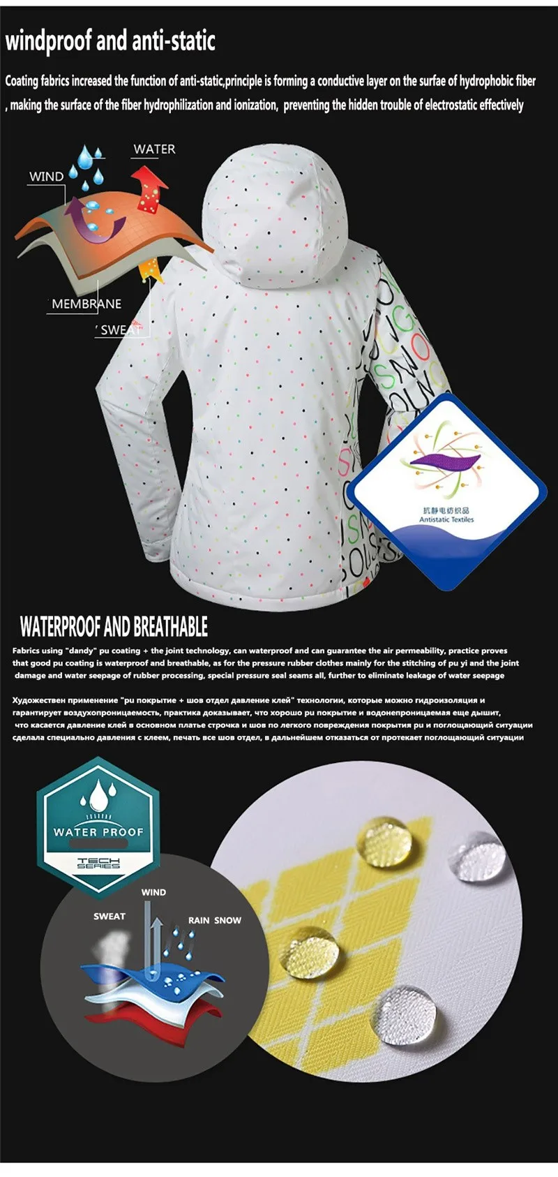 Mulheres marca Snowboard Jaquetas Para O Inverno