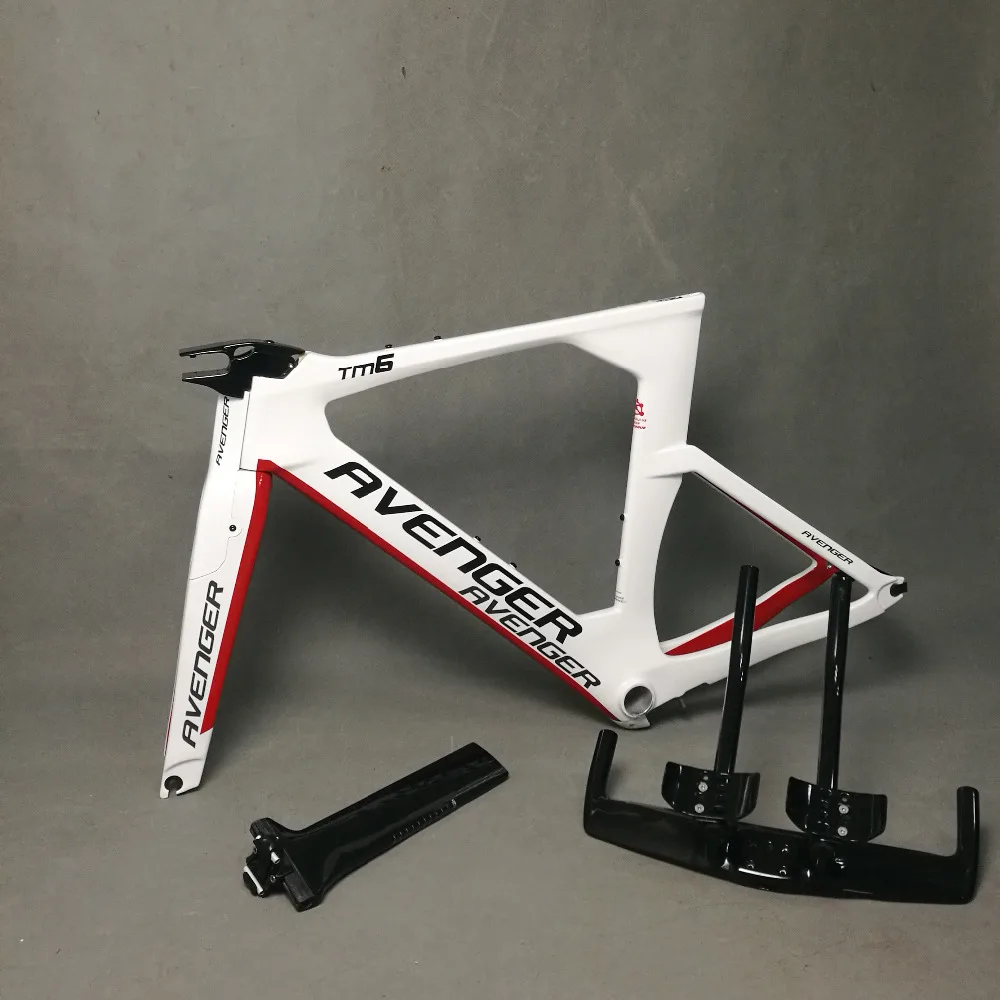 700 * 25C углеродное волокно пробная рама TM6 TT Триатлон велосипед белая живопись
