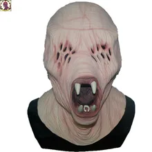 Горячая яркие настоящие Зомби полный лицо латексная маска Хэллоуин маска для вечеринки Косплей