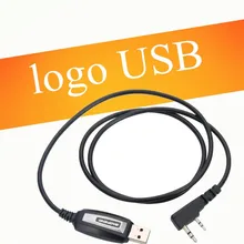 2 pçs original baofeng cabo de programação usb para baofeng UV-5R UV-B5 UV-B6 UV-3R + 888 s rádio em dois sentidos com driver cd