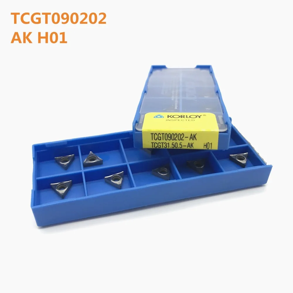 

20PCS TCGT090202 AK H01 High Precision Aluminum Milling Tool Carbide Insert End Milling Lathe Milling CNC Tool Milling Cutter