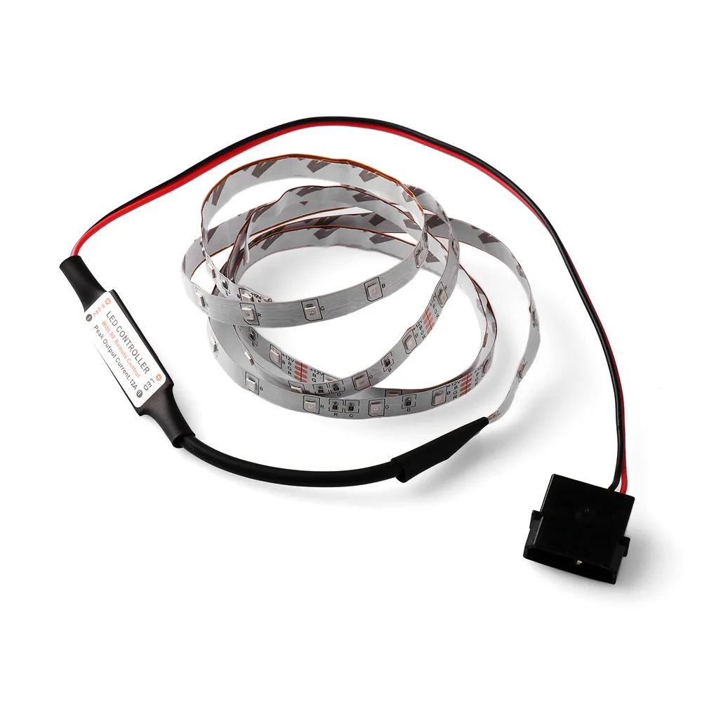 

1PC Remote Controller RGB PC Computer Case Led Strip Backlight Light 12V Flexible Adhesive tape