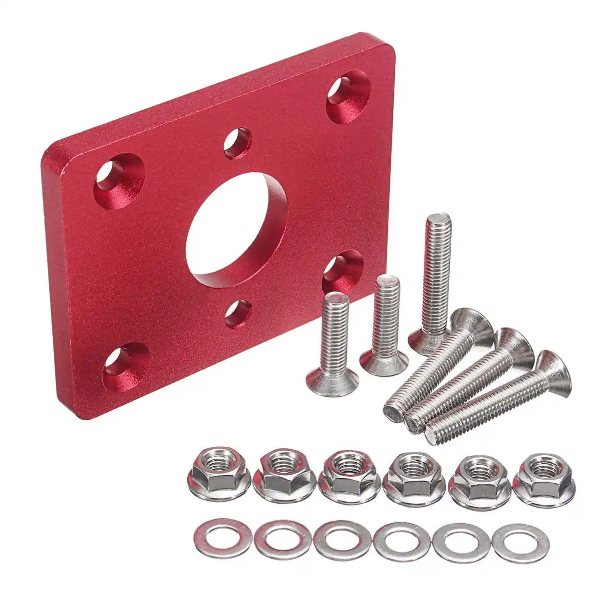 Красный Автомобильный тормозной усилитель Delete Adapter Plate UYniversal для Honda для Civic Eg Ek Integra 6061-T6 алюминий - Цвет: Красный