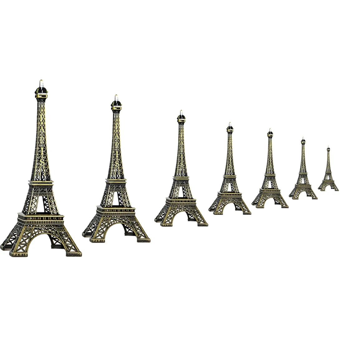 

HOT! 1Pc Creative Gifts Metal Art Crafts Paris Eiffel Tower Model Figurine Zinc Alloy Statue Travel Souvenirs Home Decorations