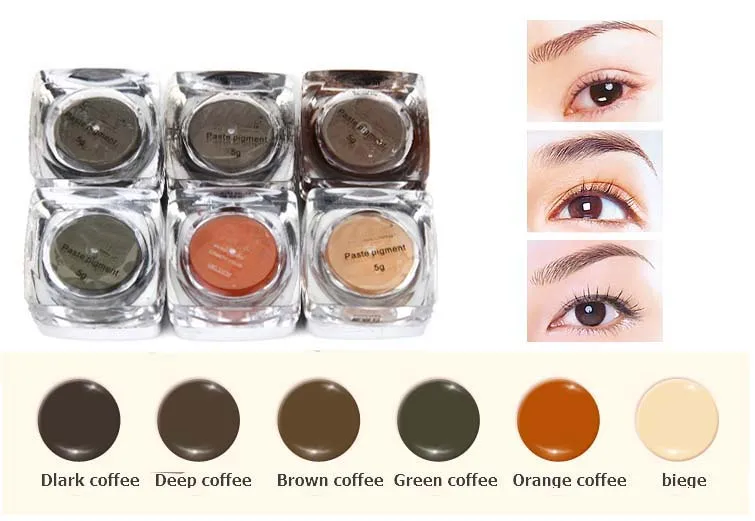 

Coospider Goochie Original Permanent Makeup Microblading Eyebrow Professinal Tattoo Paste Pigments replace goochie Pigment 5g