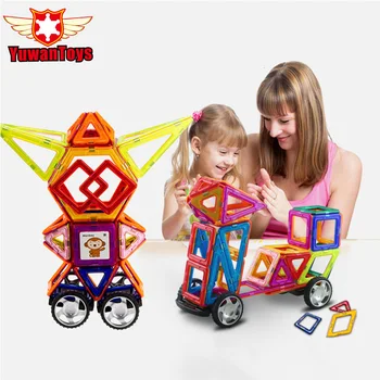 

Hot 113Pcs/Set Magnetic Designer Building Blocks Models & Building Toy Plastic DIY Bricks Children Learning & Educational Toys
