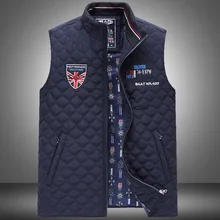 Sharked мужской жилет без рукавов Homme зимние повседневные пальто мужские с хлопковой подкладкой мужской теплый жилет мужской жилет плюс размер 4XL