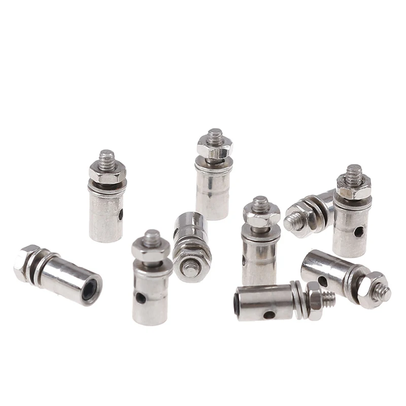 

10Pcs RC Airplane Boat Pushrod Linkage Stopper Servo Connectors Adjustable Diameter Helicopter 2.1mm/1.8mm/1.5mm/1.1mm RC Boat