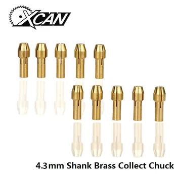 

10 Pieces 4.3mm Shank Mini Drill Brass Collet Chuck For Dremel Rotary Tool Accessories Mini Drill Chucks Adapter