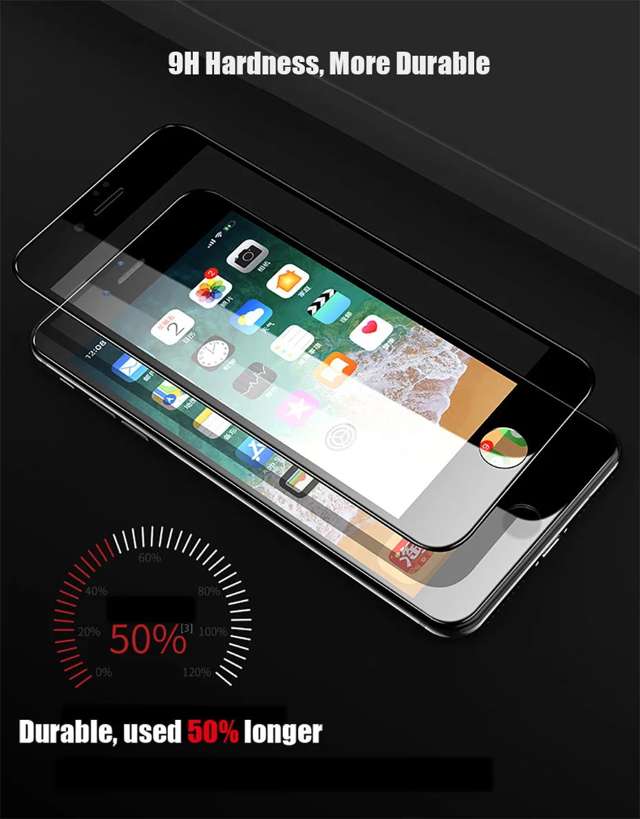 MOUSEMI Glass On The For iPhone 6 S 7 XS MAX XR X 5 5s se 8 Plus Screen Protection 9H Protective Glass On The For iPhone 6 Glass (1)