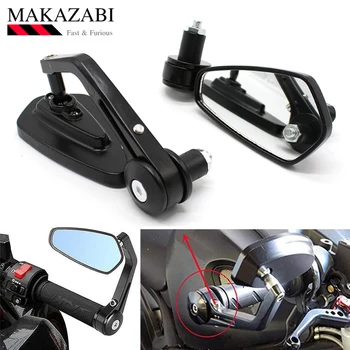 

Motorcycle Accessories Mirror Hand Bar End Rearview Mirrors 7/8" For BMW DUcati Aprilia Victory Triumph Daytona 675 Cafe Racer