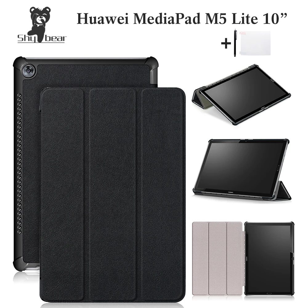 

Ultra Slim New Case For Huawei M5 Lite10'' Inch Case for HuaWei MediaPad M5 Lite 10 Tablet 10.1 BAH2-L09/W19 DL-AL09 Cover +gift