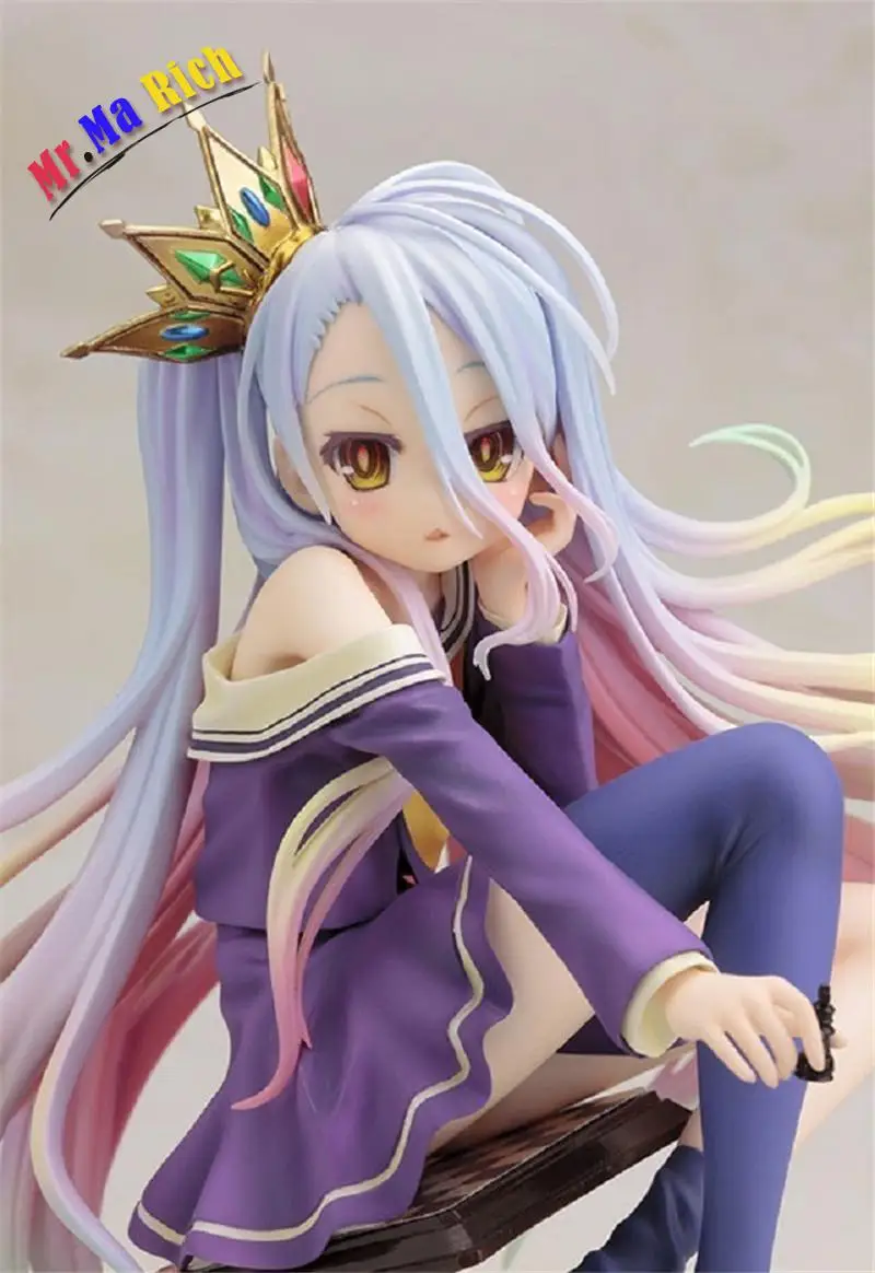 Аниме NO GAME LIFE Shiro 1/7 Scale фигурка из ПВХ коллекция 6 дюймов хобби подвижная модель