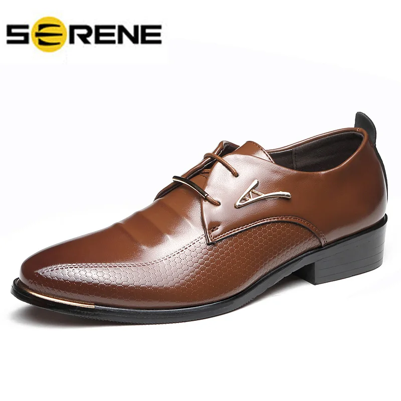 

Point Toe Dress Wedding Shoes Men Business Casual Shoes Fashion Office Shoes