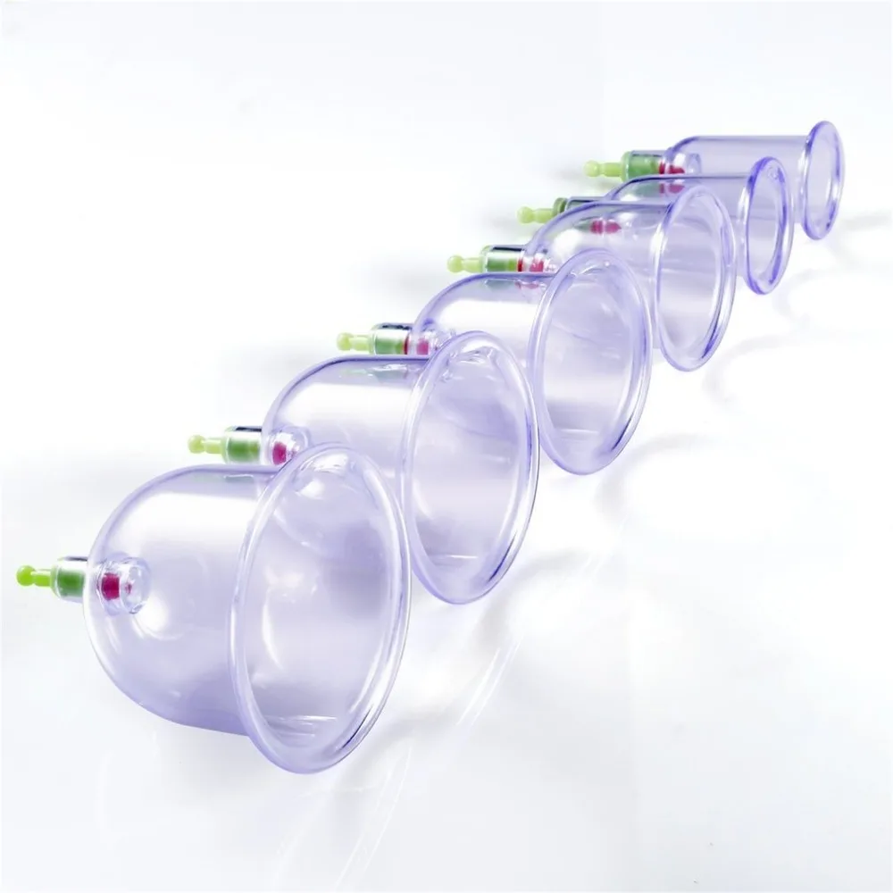 Эффективные здоровые 12 стаканов медицинские вакуумные банки, всасывание устройство массажер для тела набор