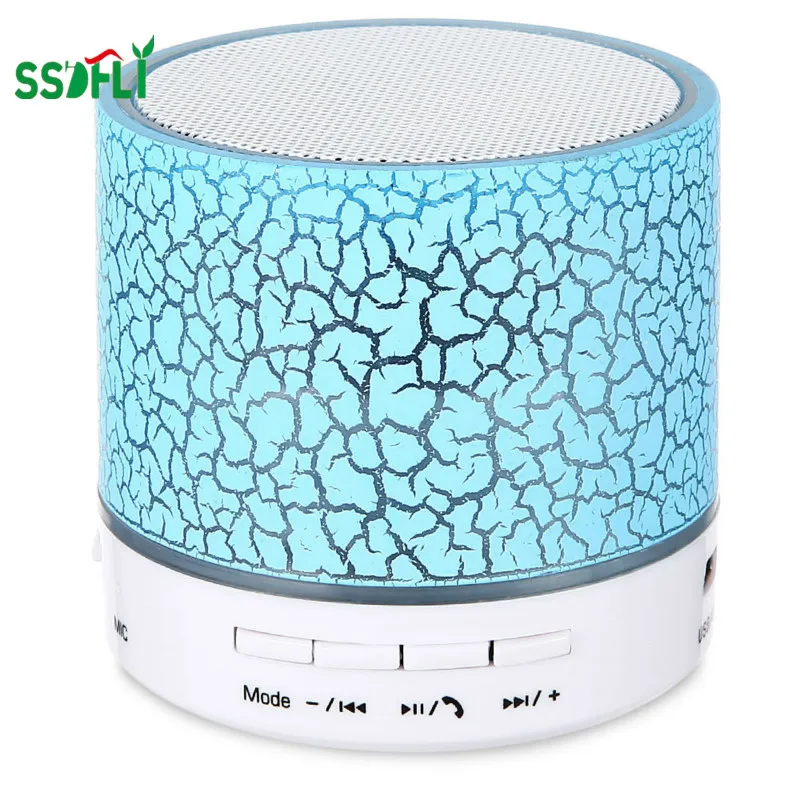 

ssdfly A9 Mini Wireless Bluetooth Speaker LED Hands Free TF USB Speakers Portable Subwoofer 3.5mm MP3 Audio Stereo Music Player