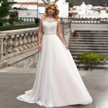 Fmogl Sexy Backless Sashes Chiffon A Line Wedding Dresses 2019 Elegant Appliques Cap Sleeve Vintage Bridal Gowns Plus Size Fmogl Sexy Backless Sashes Chiffon A Line Wedding Dresses 2019 Elegant Appliques Cap Sleeve Vintage Bridal Gowns Plus Size