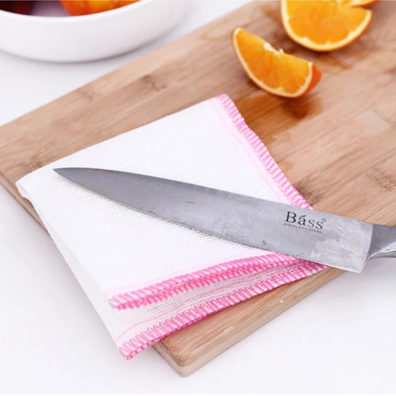 3pcs High Quality Efficient Anti grease Color Dish Cloth Bamboo Fiber