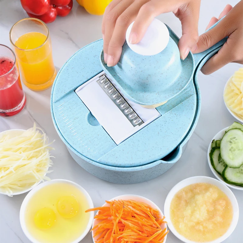 

Vegetable Cutter Shredder Machine Potato Dicer Strip Cutter Slicer Kitchen Multi Shape Cutter With Fruit Juicing Vegetable Tool