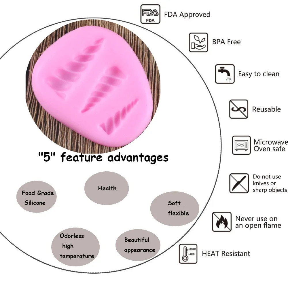 1 шт. Горячая Единорог Рог силиконовые помадки резак торт формы помадка кекс формы DIY украшения торта инструменты