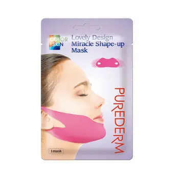 

PUREDERM Lovely Design Miracle Shape-Up Mask Facial V Lifting Mask Face Perfect V Firming Lift Up Mask Jawline Management Effect