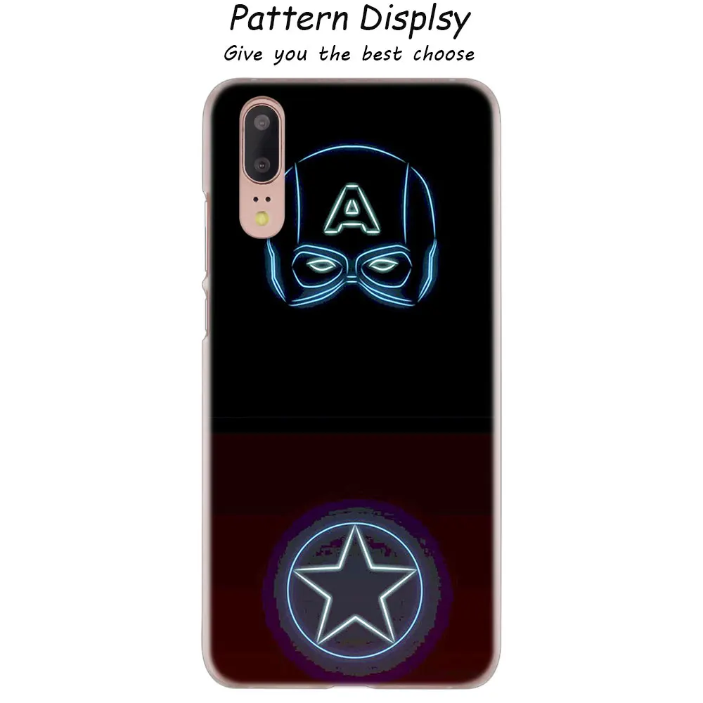 Модный жесткий чехол Marvel Hero Капитан Америка для huawei P30 P20 P10 P9 P8 Lite P30 P20 Pro Mini P Smart - Цвет: 015
