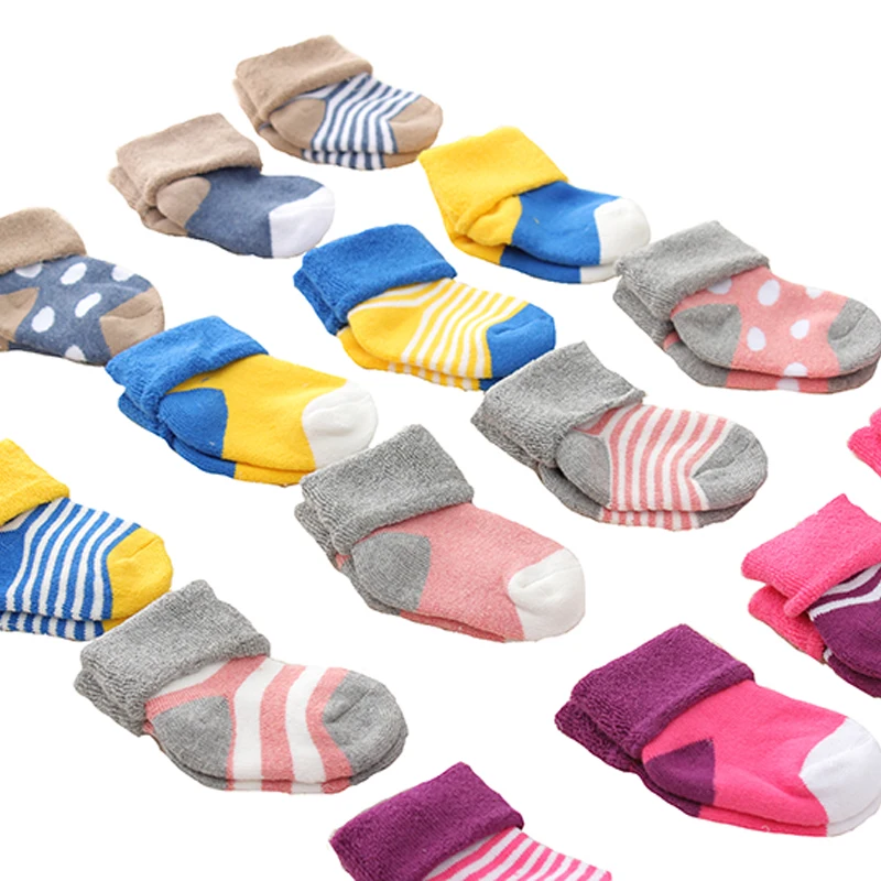 4 Pairslot Baby Socks Newborn 0-12 M Baby Socks Winter Warm Baby Girls Boy Socks Spring Summer Newborn Baby Boy Socks Meias Par (10)
