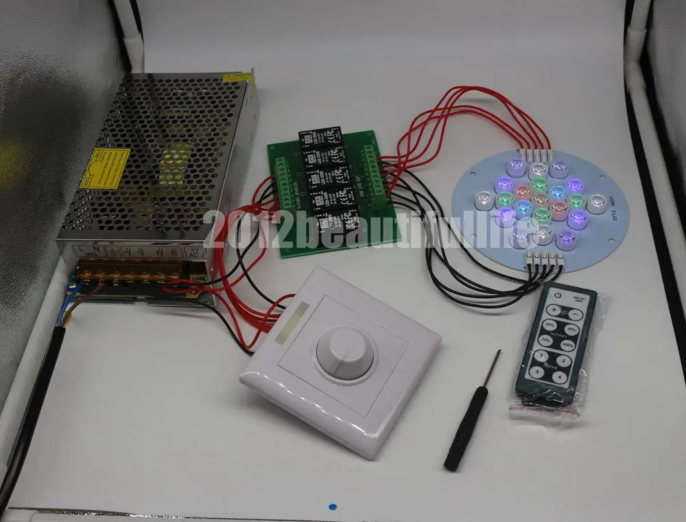 21 светодиодами 5 каналов Led лампа+ ldd-350h 5up Драйвер+ диммер+ 24V 5A power supply "сделай сам"