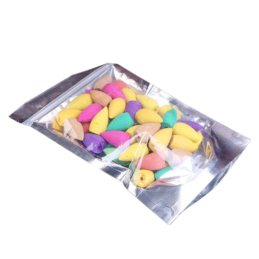 

50pcs/pack Incense Cones Burner Natural Yoga Multi Flavor Backflow Refresh Air Teahouse Aroma Censer Use Office Home Decor