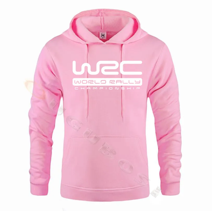 WRC FIA World Rally Championship Logo Men's Black Hoodie Hoodies 