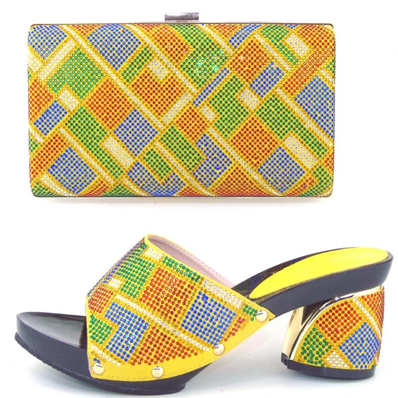 

TH16-56  2016 NEW ARRIVAL!!!Free Shipping High quality italian shoes with matching bags with Full Stones For Wedding.