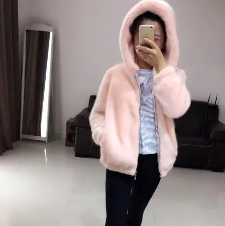 Женская Шуба из искусственного меха Clobee теплая шуба большие размеры Z256|furry coat|faux