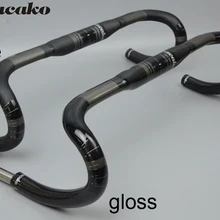 Wacako шоссейный велосипед велосипедный руль полностью из углеродного волокна, шоссейный встроенный в руль Сверхлегкий велосипедный руль 400/420/440 31,8 мм