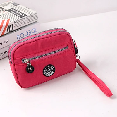 Mini Coin Purse Clutch Purse Wallet Wristlet Bags Waterproof Nylon Fabric Handbag Small Packet ...