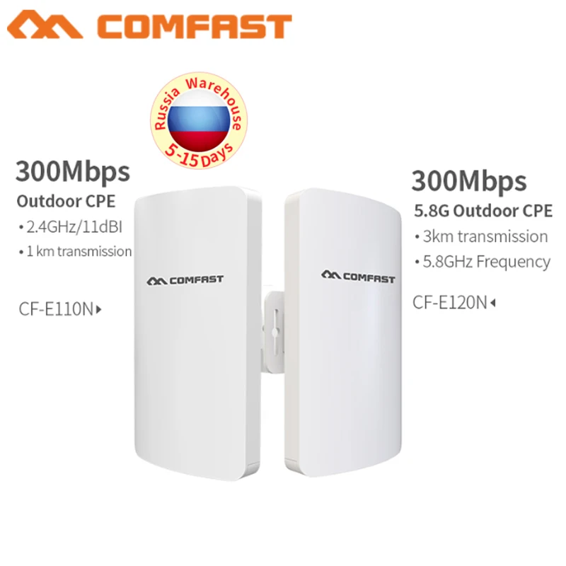 Wi Fi антенный ретранслятор 3 км 300 Мбит/с 2 4/5 8 ГГц наружная точка доступа двойная 11dbi