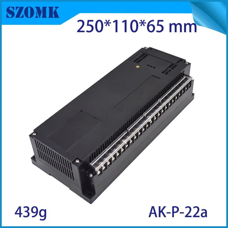 szomk plastic din rail enclosure PLC plastic box for electronics project instrument case junction box (20)