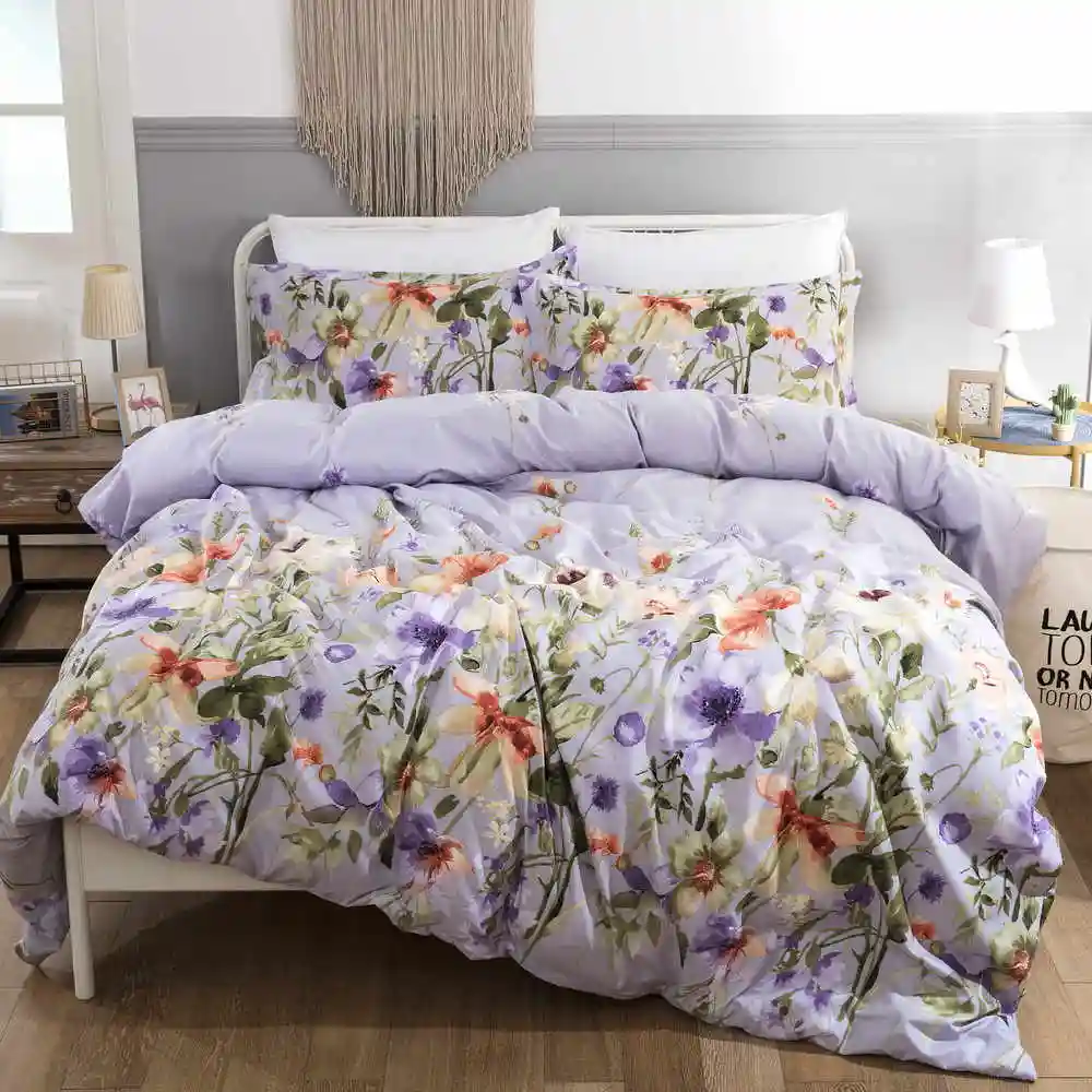 Bonenjoy Floral Duvet Cover Set Queen Size Bedspreads And Bedding