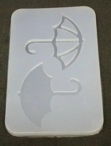 Инъекции воды Кошка Кролик Кабошон шейкер силиконовая форма для ручной работы Смола прозрачный бант полый сдвиг ювелирных изделий инструмент - Цвет: umbrella