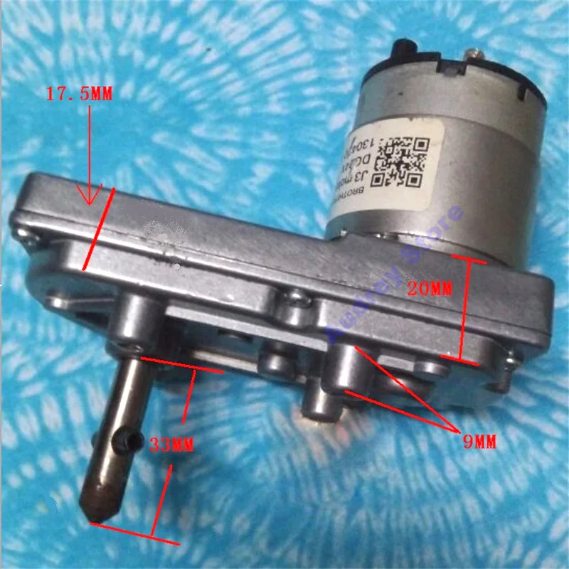 

Used Large Torque of 7-Type All-Metal Gear DC Reduction Motor 3V 5V 12V 24V 12rpm 225rpm Alternator