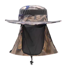 Унисекс шляпа с защитой от воздействия УФ-излучения летняя кепка для рыбалки дышащая шляпа для верховой езды Пешие прогулки Рыбалка альпинистская шляпа для Джунглей Кепка