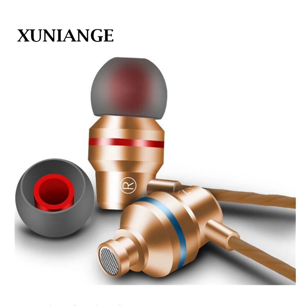 XUNIANGE Stereo Bass Earphone Headphone with Microphone Wired Gaming Headset for Phones Samsung Xiaomi Iphone Apple ear phone