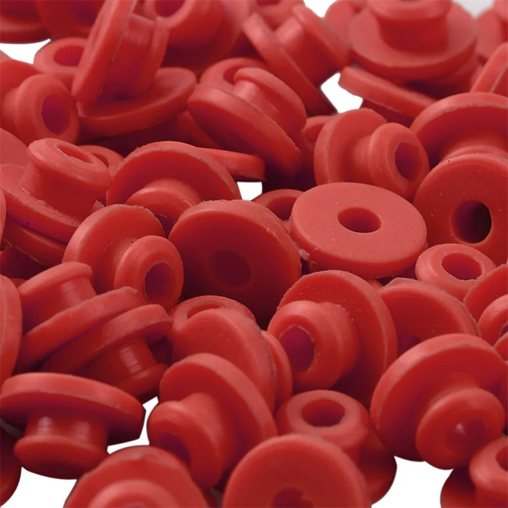 100 Pieces Soft Silicone Grommets Half Tattoo Pen Needle Eye Cushion Kit Supply, 3mm Inner Diameter, Tattooing Machine Parts Set