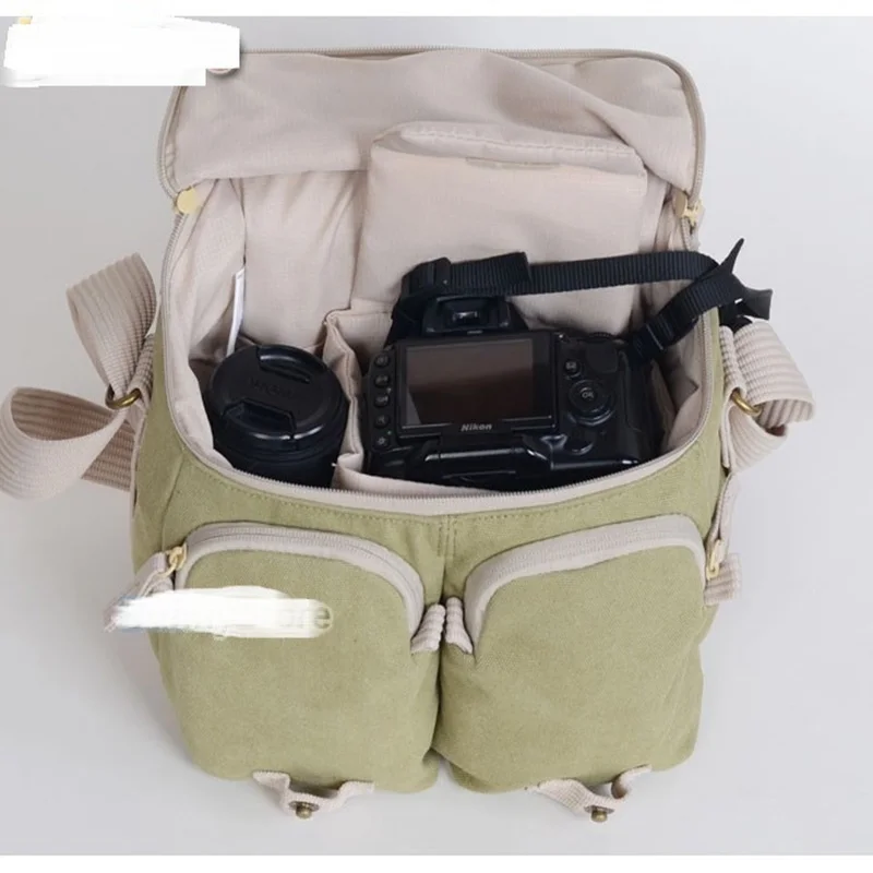 Ceny Profesjonalne narodowy geograficzny torba na aparat dslr uniwersalny dla Nikon D5000 D5100 D3000 d5300 do canon 550D 660D 500D 700d lustrzanek