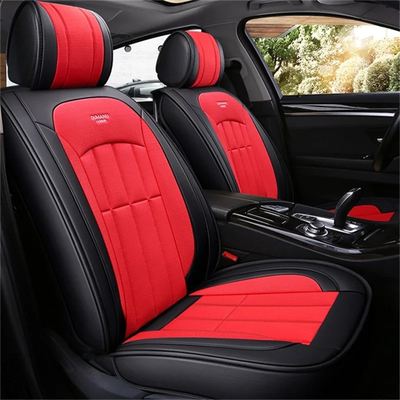 Кожаный льняной чехол для сиденья автомобиля VW Polo Beetle golf ЭОС Гольф плюс Джетта