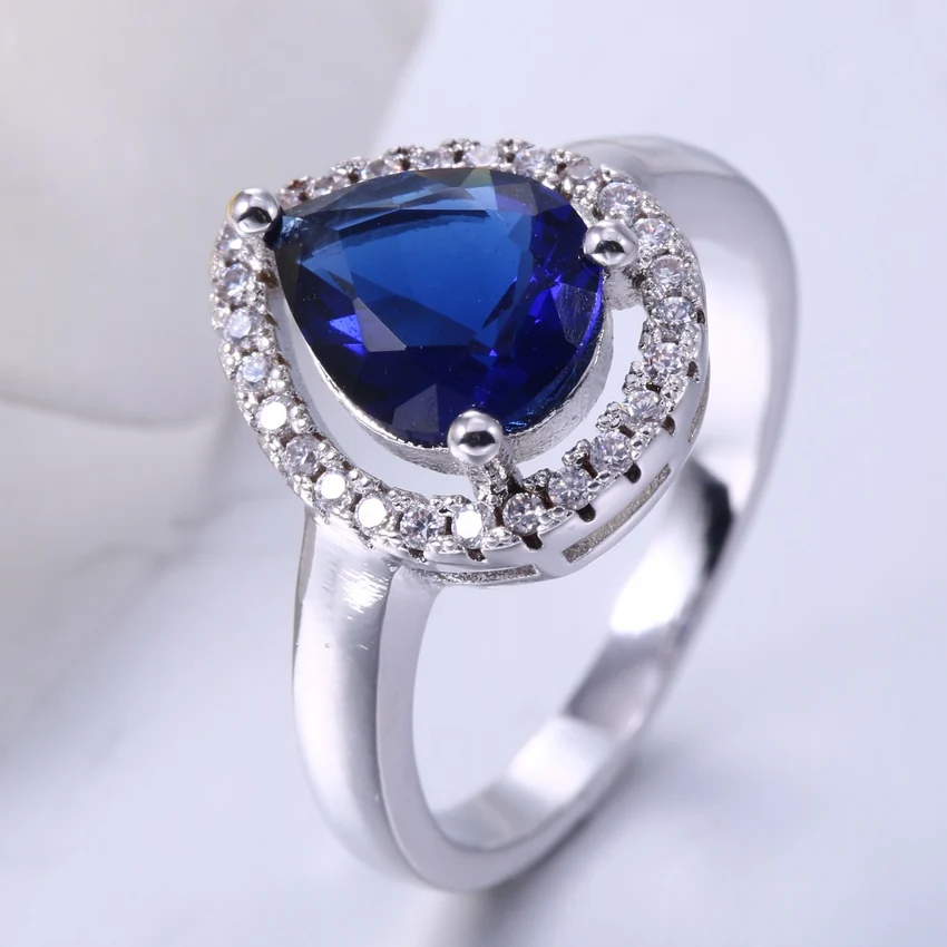 Buy ZHE FAN Trendy Royal Blue Water Drop
