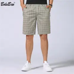 BOLUBAO Повседневное Для мужчин шорты 2018 новые летние шорты Для мужчин s Slim Fit модного бренда брюки клетчатые шорты мужские